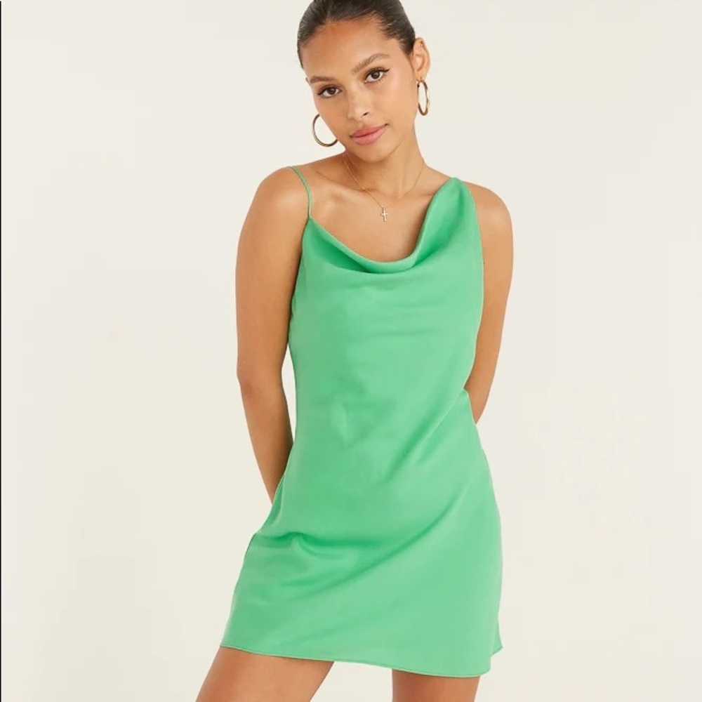 Green party dress